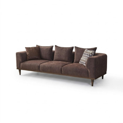 Sofa czteroosobowa 4 miejsce do siedzenia kanapa brązowa sofa tapicerowana sofa nowoczesna