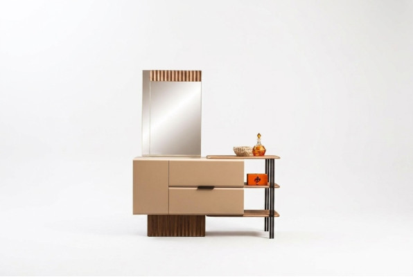 Toaletka Toaletka Stół konsolowy Drewno Sypialnia Beige Modern