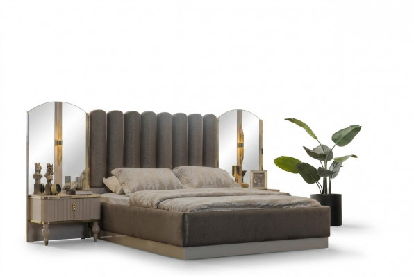 Ekskluzywna Sypialnia Meble Designer Podwójne łóżko Nowoczesne Szafki nocne