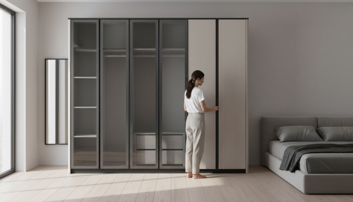 Szafka drewniana Szafa Szafa Szafa Modern Grey