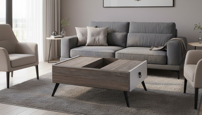 stolik kawowy sofa stolik Drewno Stolik stolik kawowy szary salon