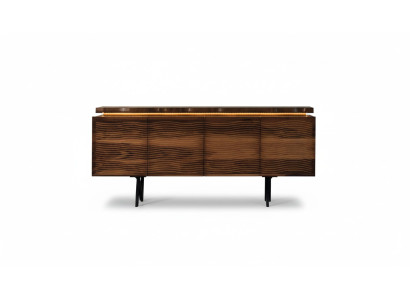 Designerski kredens Brown Drewno Kredens Luksusowy kredens Jadalnia Drewniana szafka