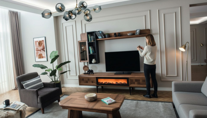 Salon Ekskluzywny Ustaw Designerski stojak TV Niski stolik kawowy
