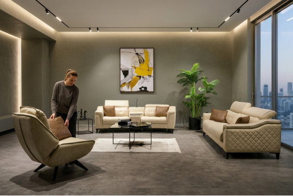 Kompletny designerski komplet wypoczynkowy 3-miejsce do siedzenia dwumiejscowy luksusowy fotel