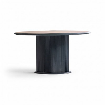 Stół drewniany stół do jadalni Stół obiadowy 140 cm Tabela Drewno Grey jadalnia