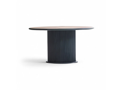 Stół drewniany stół do jadalni Stół obiadowy 140 cm Tabela Drewno Grey jadalnia