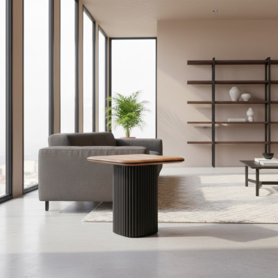 Stolik kawowy Stolik Kawowy Sofa Stolik Drewno Brązowy Tabela Design