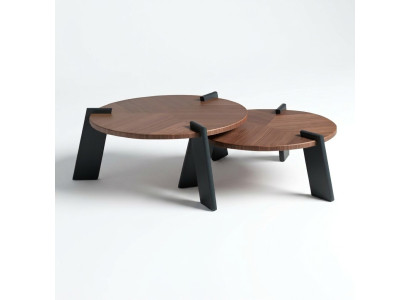Sofa stolik kawowy Stolik kawowy Stolik Drewno Brązowy Tabela Design