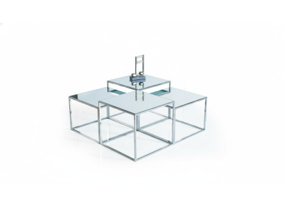 Srebrny stolik kawowy Tabela stolik kawowy Stolik sofa stolik salon