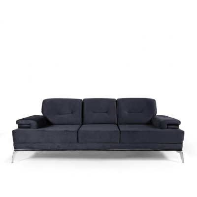 Kanapa trzyosobowa sofa materiałowa projekt niebieska sofa 3 miejsce do siedzenia tapicerowana sofa