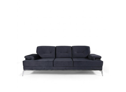 Kanapa trzyosobowa sofa materiałowa projekt niebieska sofa 3 miejsce do siedzenia tapicerowana sofa