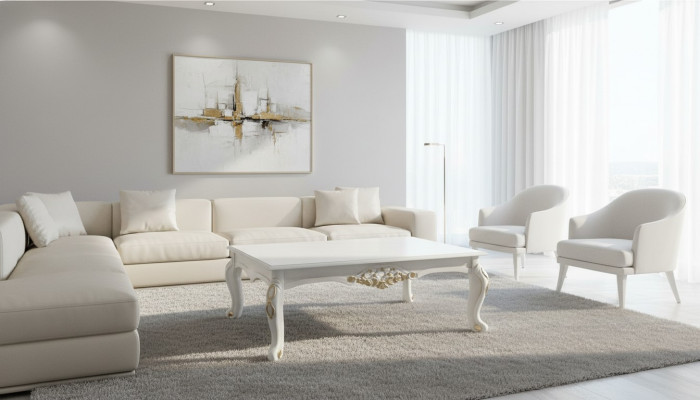 stolik kawowy Tabela Luxury Table Living Room Design stoły Prostokątny Biały