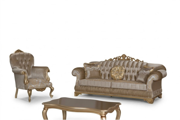 Design Chesterfield 3+1 Siedziba stolik kawowy Włókienniczy Couch Fotel Podkładka Sofa Kanapy