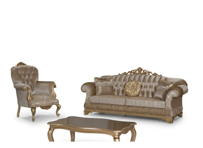 Design Chesterfield 3+1 Siedziba stolik kawowy Włókienniczy Couch Fotel Podkładka Sofa Kanapy