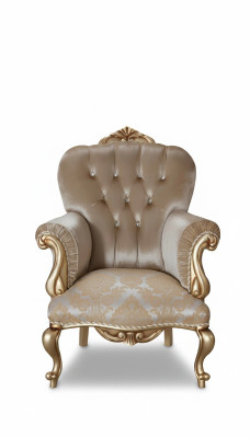 Klasyczna fotografia z beżowym wystrojem i designem Chesterfield w salonie