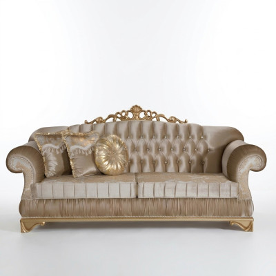 Wygodna sofa o klasycznym stylu oraz niepowtarzalnym designie i dekoracji