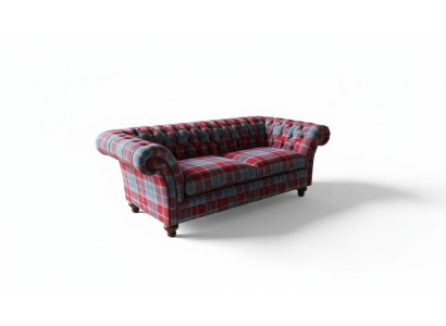 Chesterfield Modern 3 miejsce do siedzenia Designerska Sofa Luksusowa Podkładka Couch Material Włókienniczy Nowość