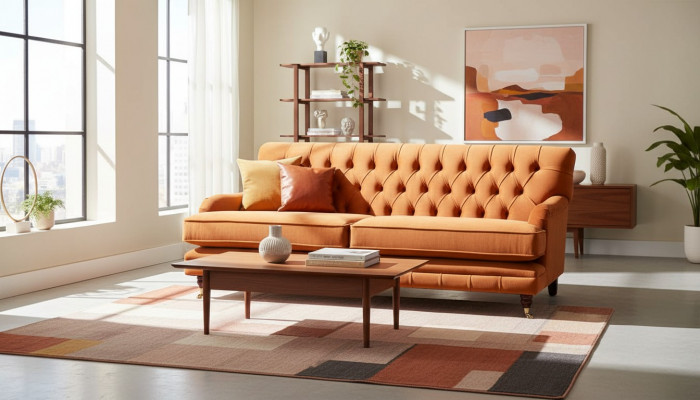 Chesterfield Design Luxury Podkładka Sofa Kanapa Siedziba Ustaw Włókienniczy Nowość