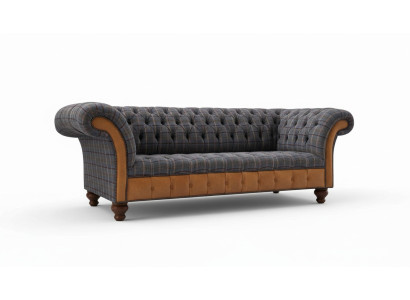Sofa Luxury Włókienniczy Chesterfield Couch Sofy Podkładka 3 miejsce siedzące Kanapy Nowa
