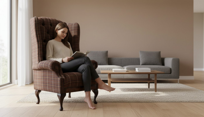 Chesterfield Design Sofa Fotel Couch Podkładka EarsFotel 1 miejsce siedzące Nowość
