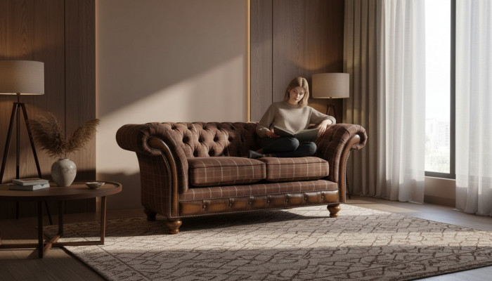 Chesterfield dwumiejscowe Meble 2 miejsce do siedzenia Sofa Kanapa Podkładka Lounge Couches