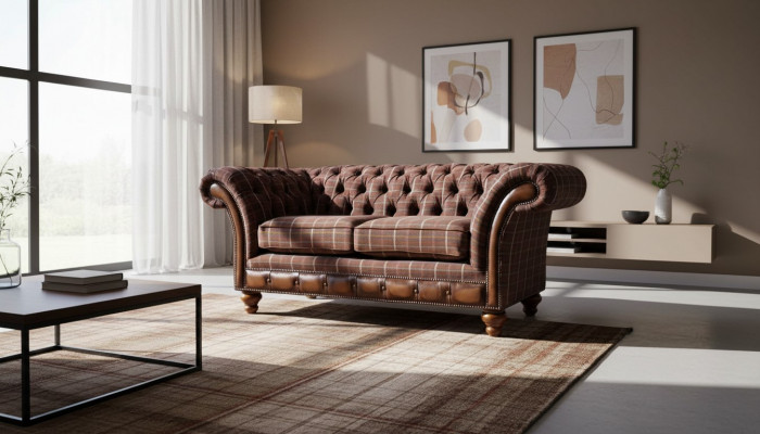 Chesterfield dwumiejscowe Meble 2 miejsce do siedzenia Sofa Kanapa Podkładka Lounge Couches