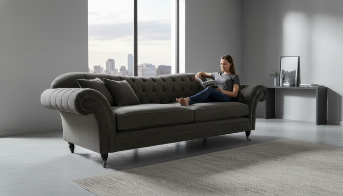 Sofa salonowa xxl duża czteroosobowa designerska kanapa Podkładka sofy nowa