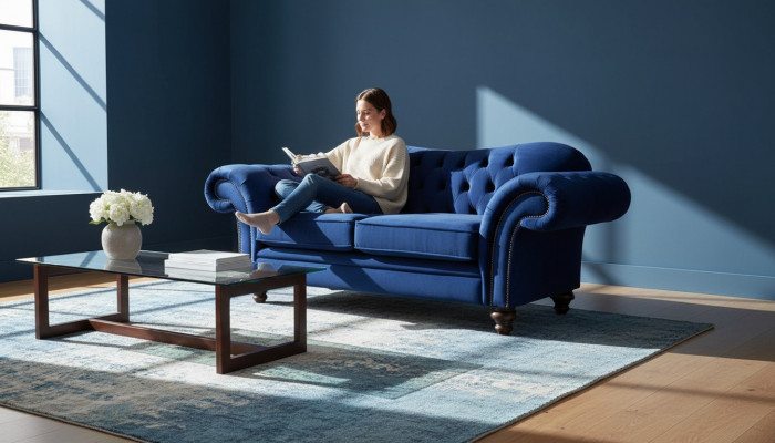 Sofy Chesterfield Design Sofa 2 miejsce do siedzenia Couch Luxury Classic Włókienniczy