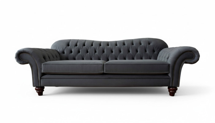 Chesterfield 3 miejsce do siedzenia Włókienniczy Design Sofa Couch Podkładka Couches Luxury
