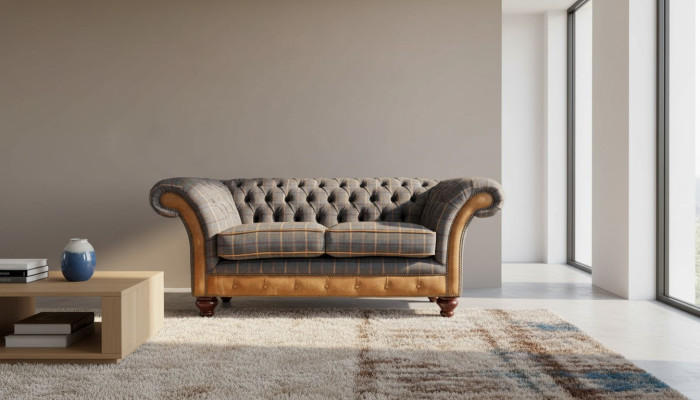 Sofa Chesterfield 2 Siedziba Designerska Sofa Trzyosobowa Luksusowe Meble Styl Sofy Włókiennicze