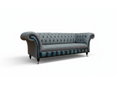 Sofa Chesterfield Podkładka Designerskie Kanapy Sofy Ustawić Trzyosobową Szarą
