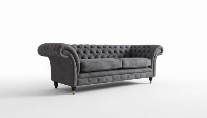 Design Podkładka Sofa 3 miejsce do siedzenia Couch Luxury Classic Włókienniczy Chesterfield