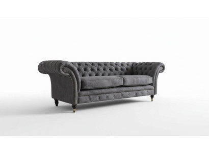 Design Podkładka Sofa 3 miejsce do siedzenia Couch Luxury Classic Włókienniczy Chesterfield