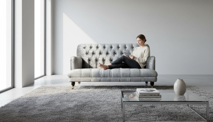 Design Sofa 3 miejsce do siedzenia Chesterfield Couch Podkładka Design Living Room Nowość