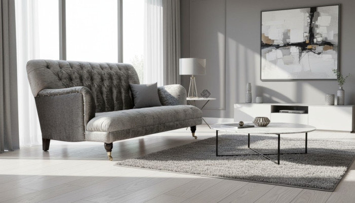 Design Sofa 3 miejsce do siedzenia Chesterfield Couch Podkładka Design Living Room Nowość