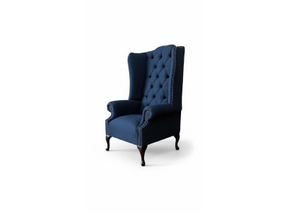 Chesterfield EarsFotel Relaks Fotel Krzesło Podkładka Materiał Włókienniczy 1 Siedziba