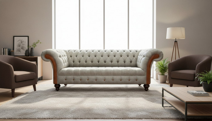 Sofa Chesterfield Podkładka Design Luxury Couch Classic Sofa 3 miejsce do siedzenia