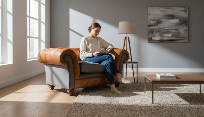 Chesterfield Fotel Design Podkładka Sofa Kanapa Sofy 1 miejsce siedzące Włókienniczy Nowość