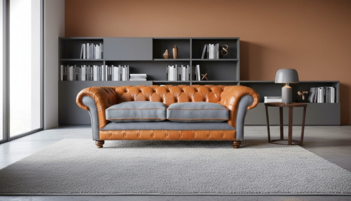 Sofa Luxury Skóra Chesterfield Couch Sofy Podkładka 3 miejsce do siedzenia Design Nowość