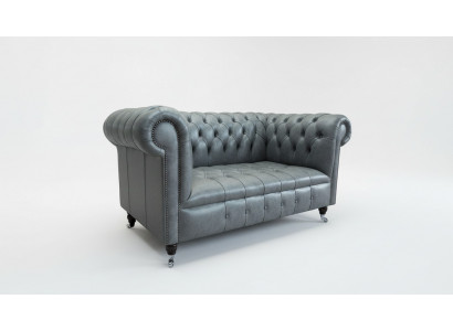 Chesterfield Sofa Couch Podkładka Sofy Classic 2 miejsce siedzące Siedziba Skóra