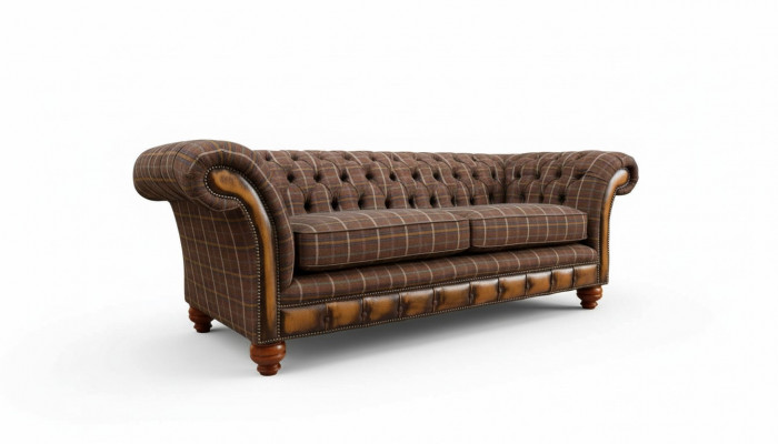 Chesterfield 3 miejsce do siedzenia Kanapa Podkładka Włókienniczy Kanapy Sofa do Salonu Nowość