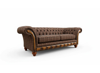 Chesterfield 3 miejsce do siedzenia Kanapa Podkładka Włókienniczy Kanapy Sofa do Salonu Nowość