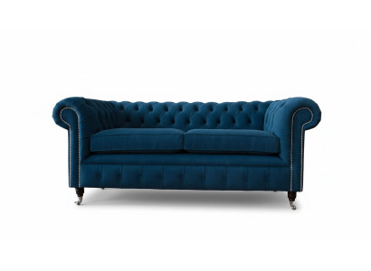 Sofa 3 miejsce do siedzenia Kanapa Chesterfield Podkładka Siedziba Materiał Włókienniczy Design Nowy