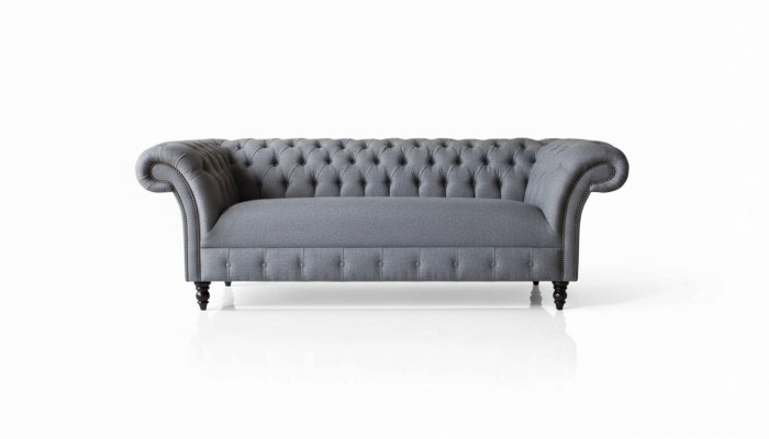 Chesterfield Sofa 3 miejsce do siedzenia Sofa Podkładka Luksusowe Włókiennicze Kanapy Sofy