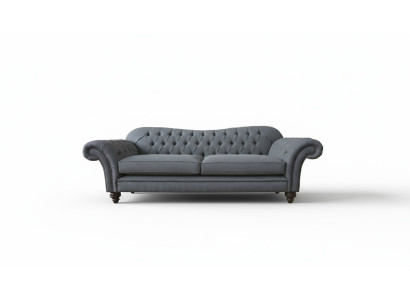 Moderm Sofa 3 miejsce do siedzenia Luksusowa kanapa włókiennicza Szare Sofy Podkładka Materiał Nowość