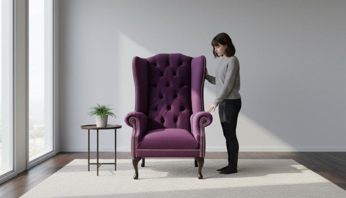 EarsFotel Fotel Design Podkładka Sofa Kanapa Chesterfield Włókienniczy Nowość