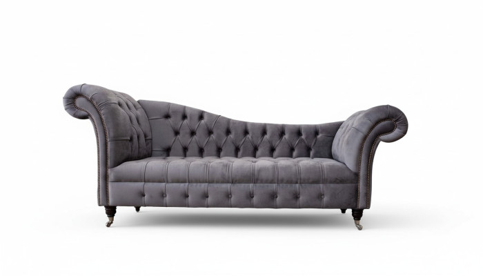 Chesterfield 3 miejsce do siedzenia Design Couch Sofa Podkładka Siedziba Material Luxury Couches