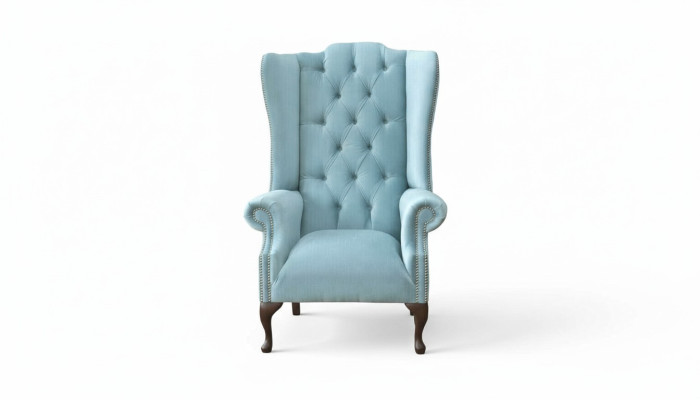 Baby Blue EarsFotel Fotel Design Podkładka Sofa Kanapa Chesterfield Włókienniczy Nowość