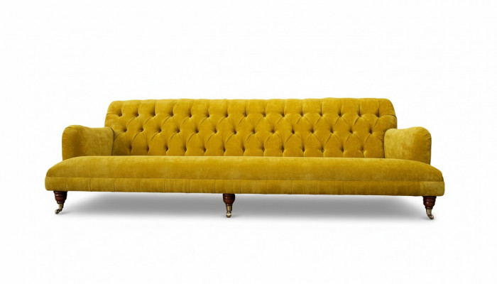 Design Chesterfield Chesterfield Włókienniczy Yellow 5 miejsce siedzące Podkładka Nowość