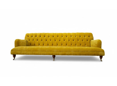 Design Chesterfield Chesterfield Włókienniczy Yellow 5 miejsce siedzące Podkładka Nowość